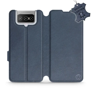 Hülle für Asus Zenfone 7 ZS670KS - Farbe Blue Leather