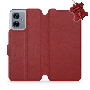 Hülle für Motorola Moto G54 5G - Farbe Dark Red Leather