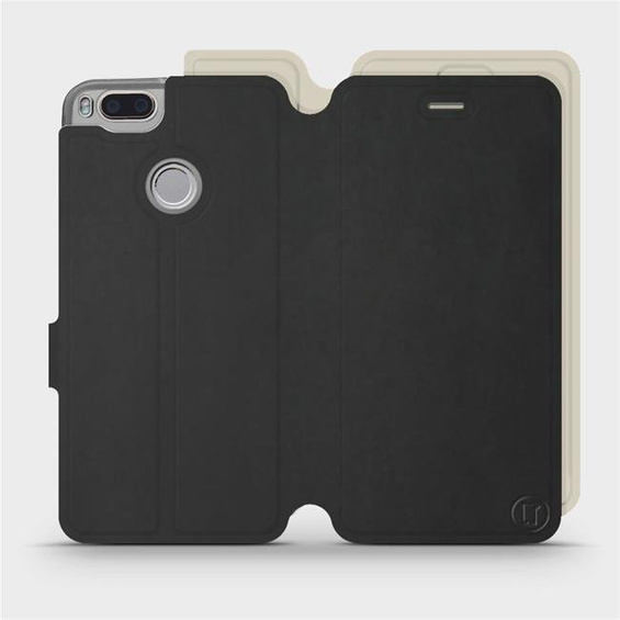 Hülle für Xiaomi Mi A1 - Farbe Schwarz mit Platin