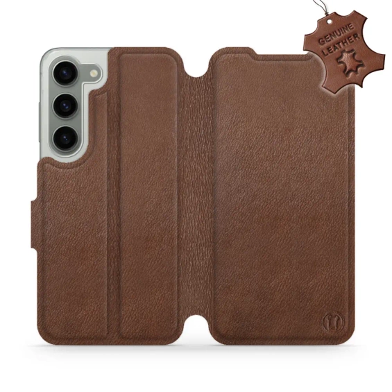 Hülle für Samsung Galaxy S23 - Farbe Brown Leather