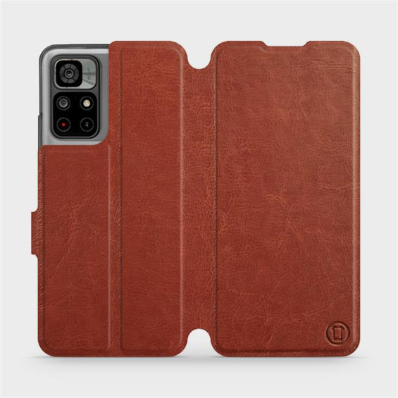 Hülle für Xiaomi Redmi Note 11 - Farbe Brown&Orange