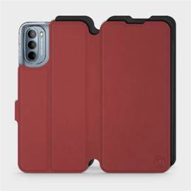 Hülle für Motorola Moto G31 - Farbe Dunkelrot mit Schwarz