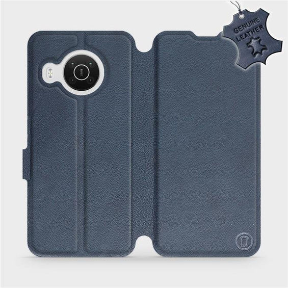 Hülle für Nokia X10 - Farbe Blue Leather