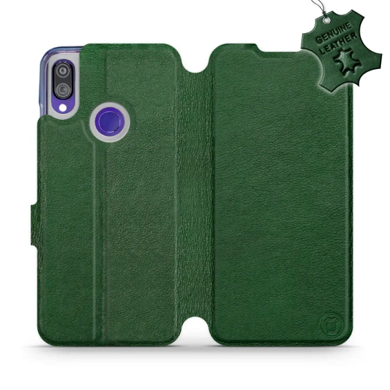 Hülle für Xiaomi Redmi Note 7 - Farbe Green Leather