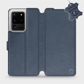 Hülle für Samsung Galaxy S20 Ultra - Farbe Blue Leather