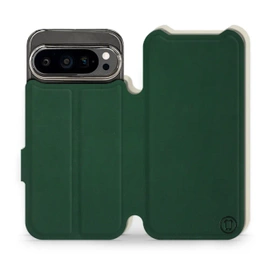 Hülle für Google Pixel 9 Pro - Farbe Grün mit Platin