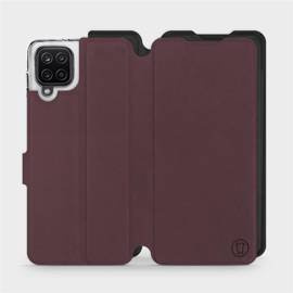 Hülle für Samsung Galaxy M12 - Farbe Burgund mit Schwarz