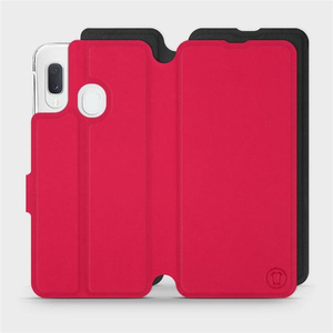 Hülle für Samsung Galaxy A20e - Farbe Rot mit Schwarz