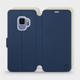 Hülle für Samsung Galaxy S9 - Farbe Marineblau mit Platin