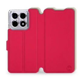 Hülle für Xiaomi 14T - Farbe Rot mit Platin