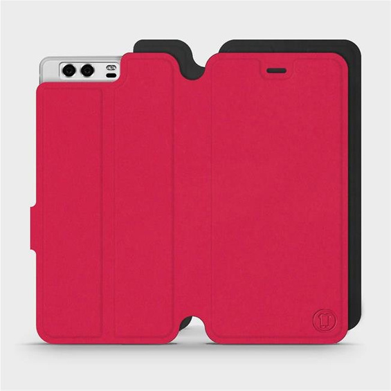 Hülle für Huawei P10 - Farbe Rot mit Schwarz