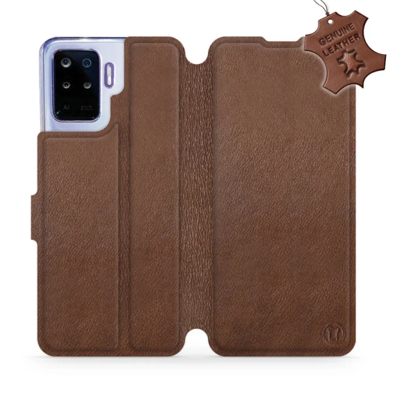 Hülle für OPPO Reno 5 Lite - Farbe Brown Leather