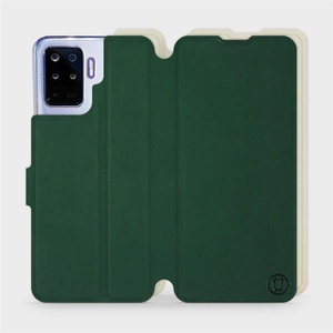 Hülle für OPPO Reno 5 Lite - Farbe Grün mit Platin