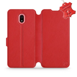 Hülle für Xiaomi Redmi 8A - Farbe Red Leather
