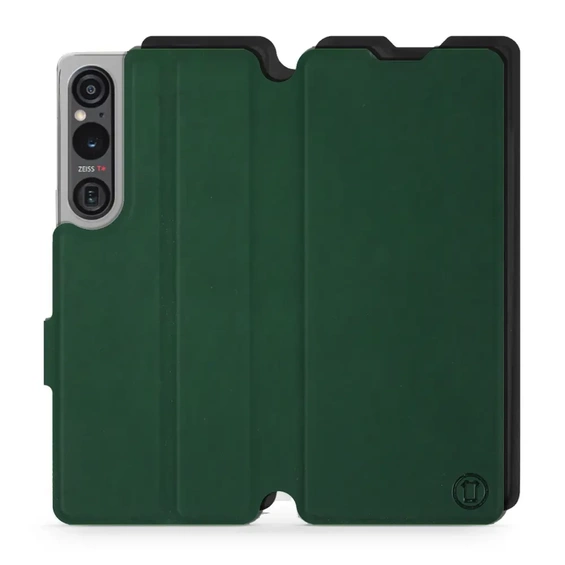 Hülle für Sony Xperia 1 V - Farbe Grün mit Schwarz