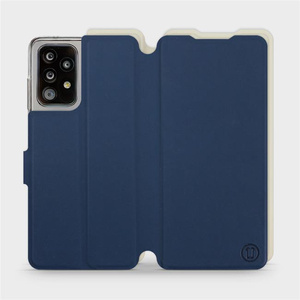 Hülle für Samsung Galaxy A52S 5G - Farbe Marineblau mit Platin