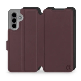 Hülle für Samsung Galaxy A36 5G - Farbe Burgund mit Schwarz