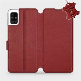 Hülle für Samsung Galaxy M51 - Farbe Dark Red Leather