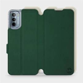 Hülle für Motorola Moto G31 - Farbe Grün mit Platin