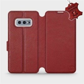 Hülle für Samsung Galaxy S10e - Farbe Dark Red Leather