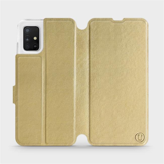Hülle für Samsung Galaxy A51 - Farbe Gold&Orange