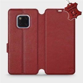 Hülle für Huawei Mate 20 Pro - Farbe Dark Red Leather