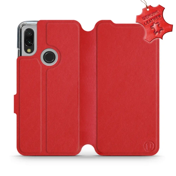 Hülle für Xiaomi Redmi 7 - Farbe Red Leather