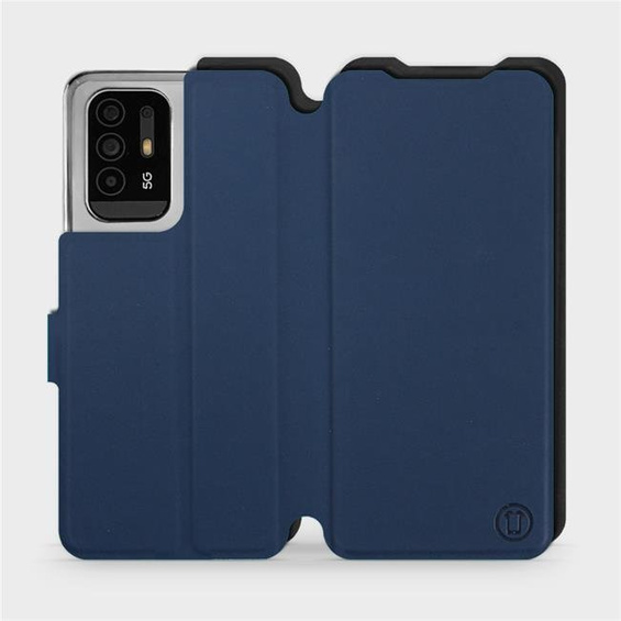 Hülle für OPPO Reno 5 Z - Farbe Marine mit Schwarz