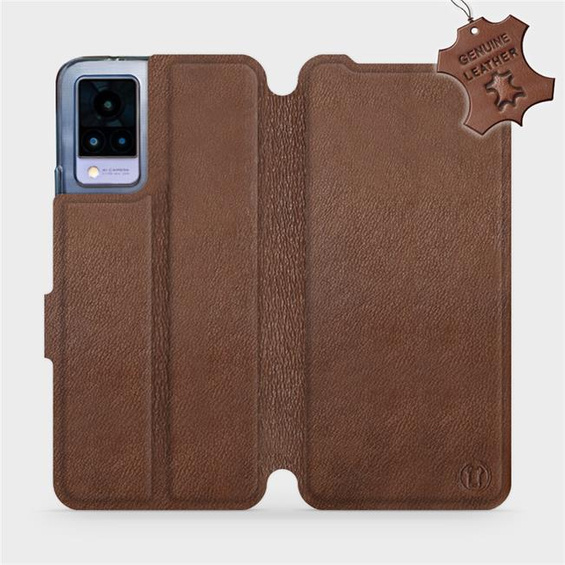 Hülle für Vivo V21 5G - Farbe Brown Leather