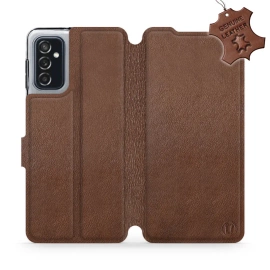 Hülle für Samsung Galaxy M52 5G - Farbe Brown Leather