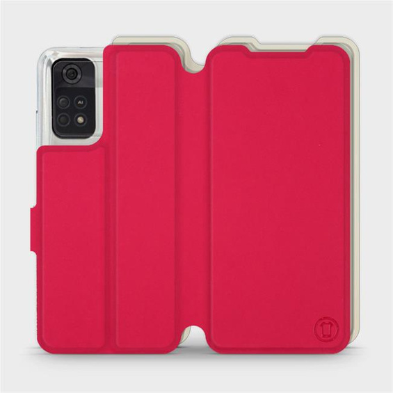 Hülle für Xiaomi POCO M4 Pro 4G - Farbe Rot mit Platin
