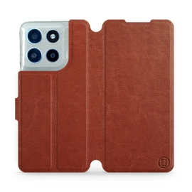 Hülle für Motorola Moto G56 5G - Farbe Brown&Orange