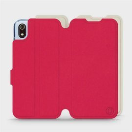 Hülle für Xiaomi Redmi 7A - Farbe Rot mit Platin