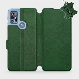 Hülle für Motorola Moto G20 - Farbe Green Leather