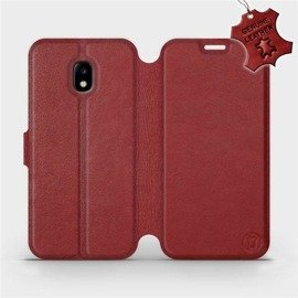 Hülle für Samsung Galaxy J3 2017 - Farbe Dark Red Leather