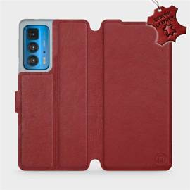 Hülle für Motorola Edge 20 Pro - Farbe Dark Red Leather