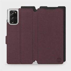 Hülle für Samsung Galaxy Note 20 - Farbe Burgund mit Schwarz