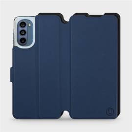 Hülle für Motorola Moto G62 5G - Farbe Marine mit Schwarz