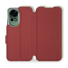 Hülle für Huawei Nova 13 - Farbe Dunkelrot mit Platin