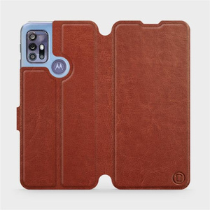 Hülle für Motorola Moto G30 - Farbe Brown&Gray