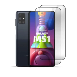 2er Set Panzerglas Clear für Samsung Galaxy M51