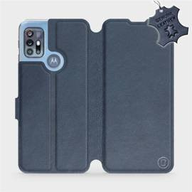 Hülle für Motorola Moto G20 - Farbe Blue Leather
