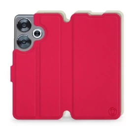 Hülle für Xiaomi POCO F6 - Farbe Rot mit Platin