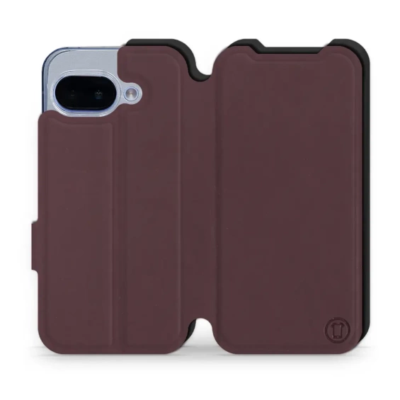 Hülle für Google Pixel 9A - Farbe Burgund mit Schwarz