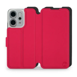 Hülle für OPPO Reno 14 5G - Farbe Rot mit Schwarz
