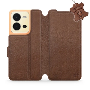 Hülle für Vivo X80 Lite - Farbe Brown Leather