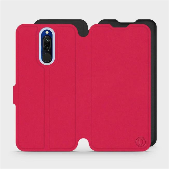 Hülle für Xiaomi Redmi 8 - Farbe Rot mit Schwarz