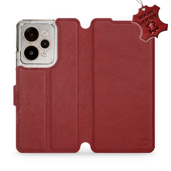 Hülle für Realme 15 Pro 5G - Farbe Dark Red Leather