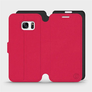 Hülle für Samsung Galaxy S7 - Farbe Rot mit Schwarz
