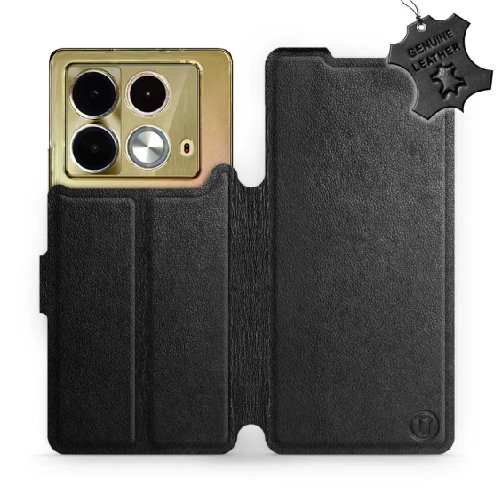 Hülle für Infinix Note 40 - Farbe Black Leather